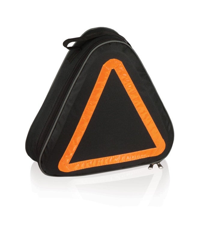 Roadside Emergency Car Kit, Black With Orange Accents